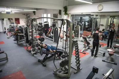 Das Fitnesscenter und/oder die Fitnesseinrichtungen in der Unterkunft Apartment Dachstein nahe Zentrum