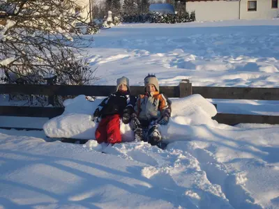 Ferienhaus Alpenland im Winter