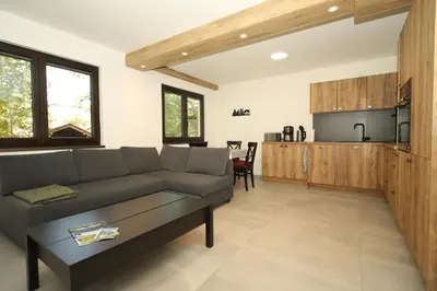 Küche/Küchenzeile in der Unterkunft Haus Schroffenstein