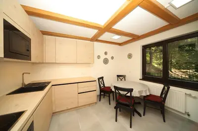 Küche/Küchenzeile in der Unterkunft Haus Schroffenstein
