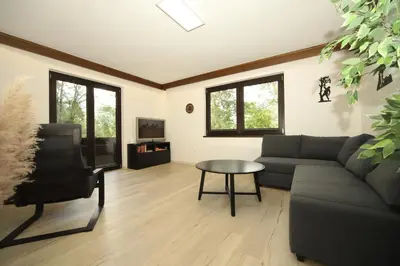 Ein Sitzbereich in der Unterkunft Haus Schroffenstein