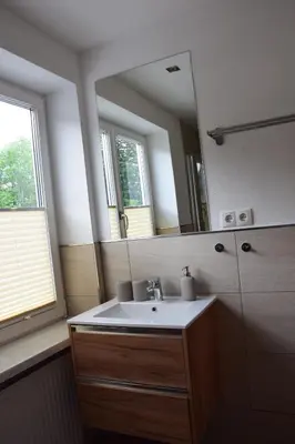 Ein Badezimmer in der Unterkunft Ferienhaus Bergblick