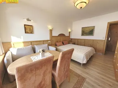 Ein Bett oder Betten in einem Zimmer der Unterkunft Apartment Almblick