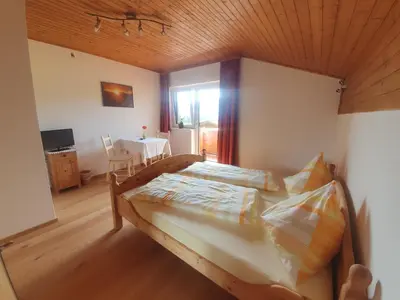 Ein Bett oder Betten in einem Zimmer der Unterkunft Mountain-View