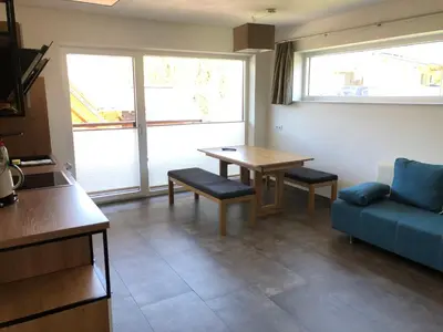 Ein Sitzbereich in der Unterkunft Appartement Grossegger