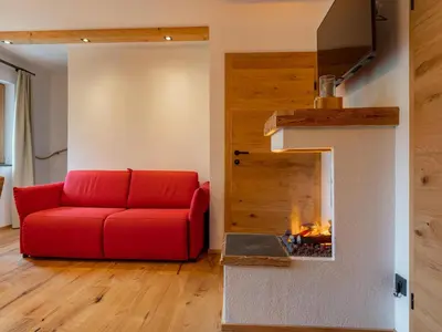 Ein Sitzbereich in der Unterkunft AlmApARTment Mauterndorf Pichl 9-3