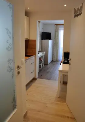 Küche/Küchenzeile in der Unterkunft Haus Kocher