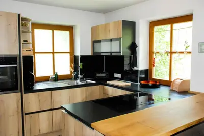 Küche/Küchenzeile in der Unterkunft Wastlbauer - Luxus Chalet mit Wohlfühlfaktor