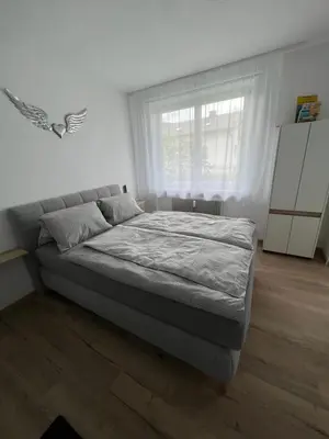 Ein Bett oder Betten in einem Zimmer der Unterkunft BacherlHouse - Apt Steinbach
