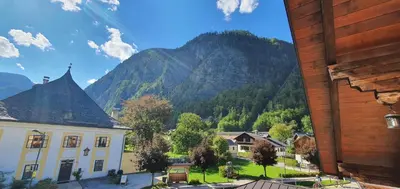 Ein allgemeiner Bergblick oder ein Berglick von der Ferienwohnung aus
