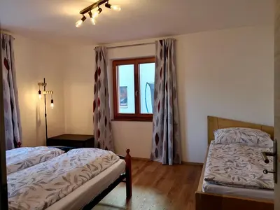 Ein Bett oder Betten in einem Zimmer der Unterkunft Apartment Schwarzindien