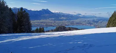 Naturlandschaft in der Nähe des Chalets