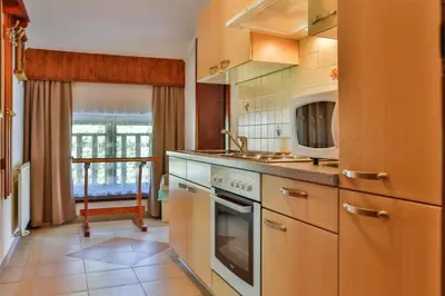 Küche/Küchenzeile in der Unterkunft Hotel Pension Residence
