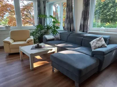 Ein Sitzbereich in der Unterkunft Ferienwohnungen Brunmayr