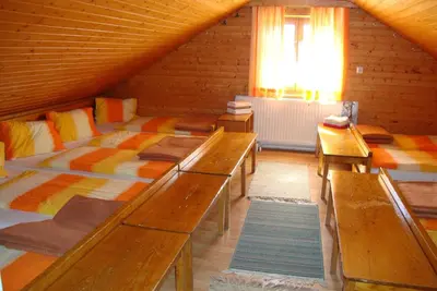 Ein Bett oder Betten in einem Zimmer der Unterkunft Krummholzhütte