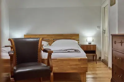 Ein Bett oder Betten in einem Zimmer der Unterkunft Haus Erni