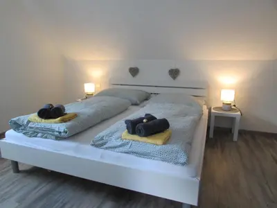 Ein Bett oder Betten in einem Zimmer der Unterkunft Ferienhaus Priller