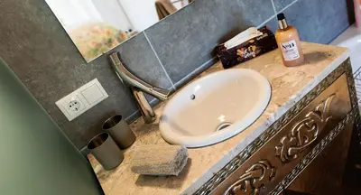 Ein Badezimmer in der Unterkunft The View