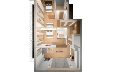 Grundriss der Unterkunft Ski & Bike Appartements