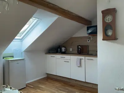 Küche/Küchenzeile in der Unterkunft Ferienwohnung Dallinger