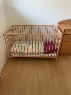 Ein Bett oder Betten in einem Zimmer der Unterkunft Ferienwohnung ,Hoizmann`