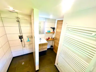 Ein Badezimmer in der Unterkunft Ferienhaus Krallinger
