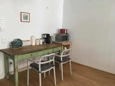 Küche/Küchenzeile in der Unterkunft Apartment zur schönen Sophie