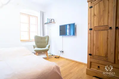 TV/Unterhaltungsangebot in der Unterkunft Ferienwohnung Somnia - Altstadt Gmunden