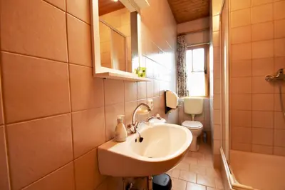 Ein Badezimmer in der Unterkunft Grimmingblick Energiequelle