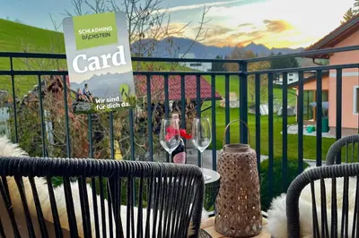 Ein Balkon oder eine Terrasse in der Unterkunft Appartement Bergtraum - by myNests