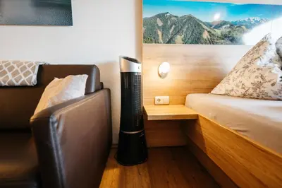 Ein Bett oder Betten in einem Zimmer der Unterkunft Ferienwohnung Margareta