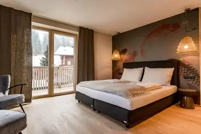 Ein Bett oder Betten in einem Zimmer der Unterkunft CHILL HOUSE