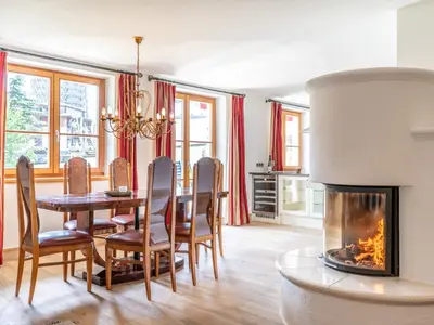 Ein Sitzbereich in der Unterkunft Holiday Home Katschberg 8 by Interhome