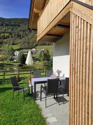 Ein allgemeiner Bergblick oder ein Berglick von der Ferienwohnung aus