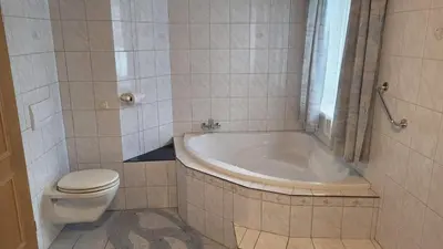 Ein Badezimmer in der Unterkunft Gästehaus Raab