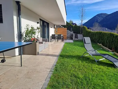 Ein allgemeiner Bergblick oder ein Berglick von der Ferienwohnung aus