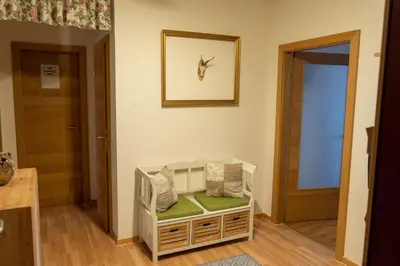 Ein Sitzbereich in der Unterkunft Ferienwohnung Lena
