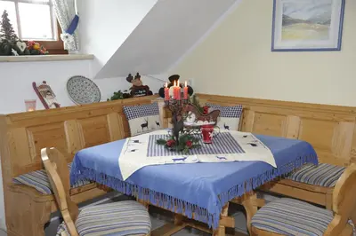 Ein Sitzbereich in der Unterkunft Landhaus Gartler