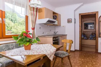 Küche/Küchenzeile in der Unterkunft Haus Wiesbach