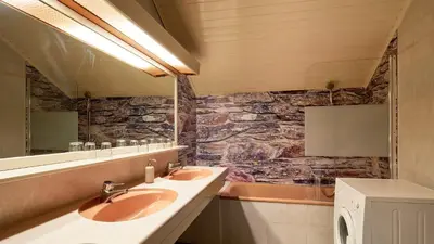 Ein Badezimmer in der Unterkunft Jeff's - Rooms with a mountain view
