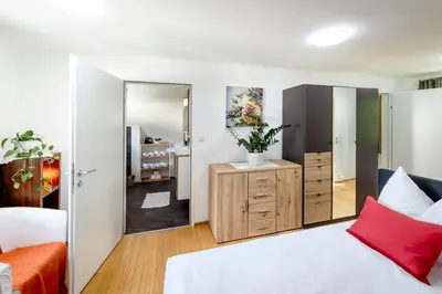 Ein Bett oder Betten in einem Zimmer der Unterkunft s`Hauserl 311 - Your Austrian Home