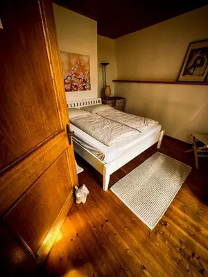 Ein Bett oder Betten in einem Zimmer der Unterkunft Gartenloft an der Mur