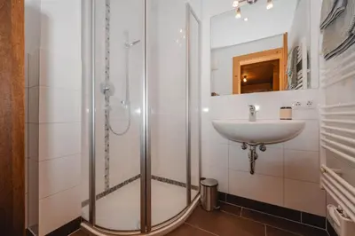 Ein Badezimmer in der Unterkunft Oberransburg