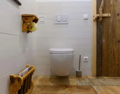 Ein Badezimmer in der Unterkunft Goiserer Chalet