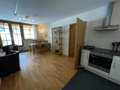 Küche/Küchenzeile in der Unterkunft Lovely 3 Bedroom Apartment, Ski in/Ski out