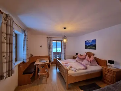 Ein Sitzbereich in der Unterkunft Urlaub am Bauernhof bei Familie Steinbrecher