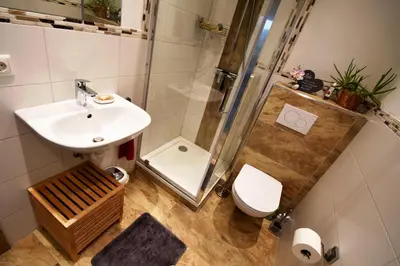 Ein Badezimmer in der Unterkunft Bergblick Energiequelle