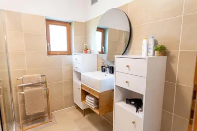 Ein Badezimmer in der Unterkunft Apartment Bergglück im Lungau