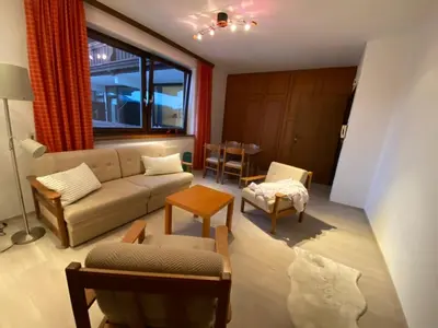 Ein Sitzbereich in der Unterkunft Dachstein Panorama-Lodge