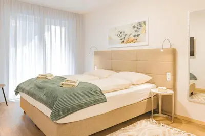 Ein Bett oder Betten in einem Zimmer der Unterkunft Haus Bachinger